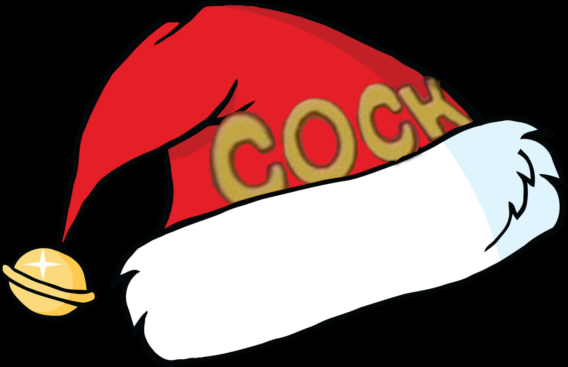 Red Christmas Hat Graphic PNG Image