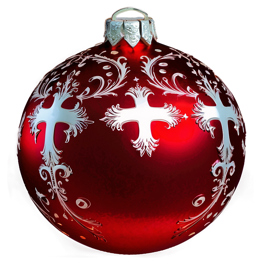 Red Christmas Ornament Png Pmu PNG Image