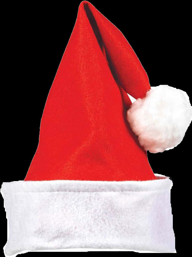 Red Christmas Santa Hat PNG Image