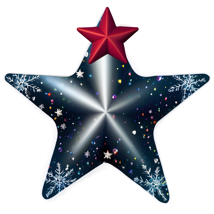 Red Christmas Tree Star Png Rsg PNG Image