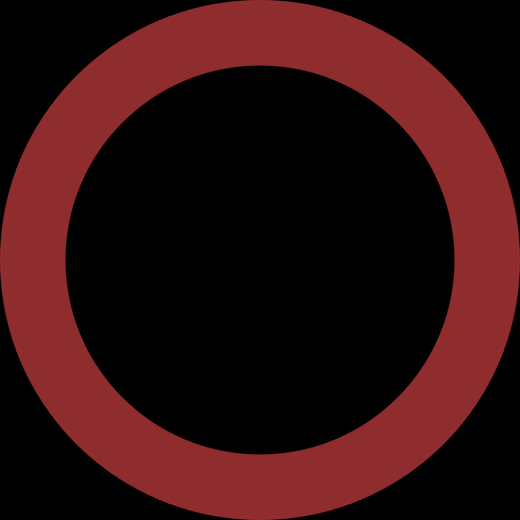 Red Circle Black Background PNG Image