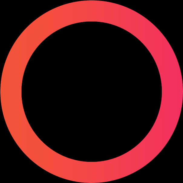 Red Circle Black Background PNG Image