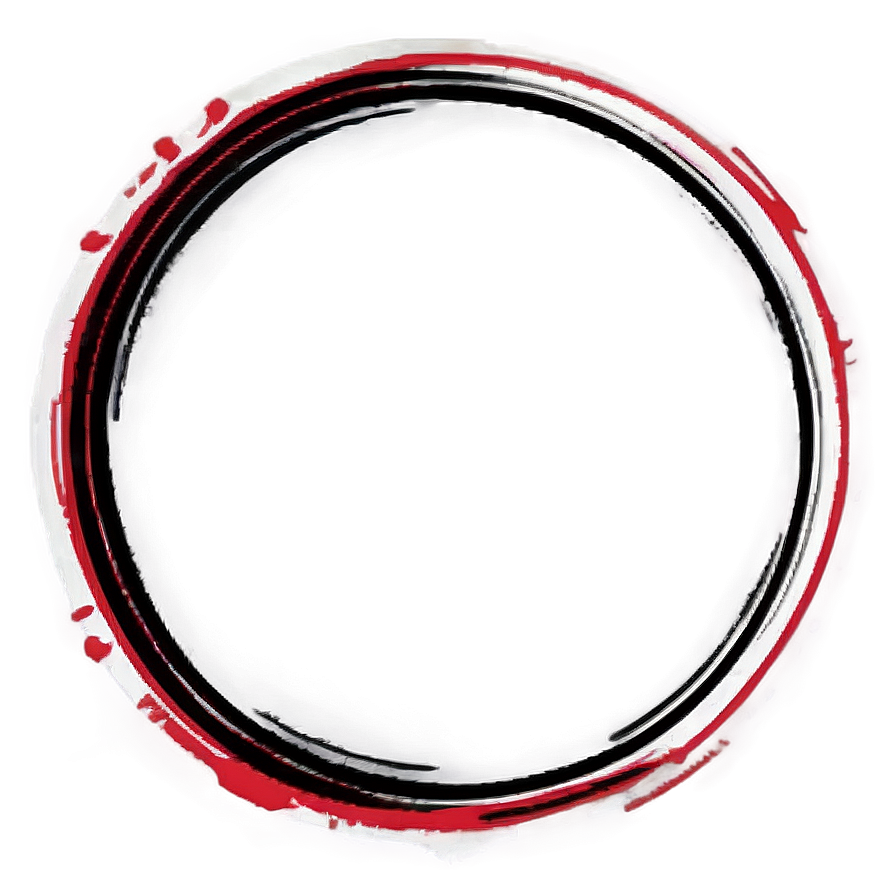 Red Circle With Border Png 4 PNG Image