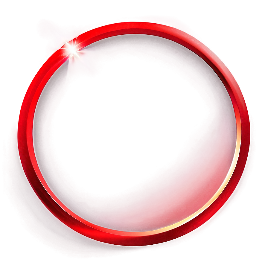 Red Circle With Light Effect Png Dob66 PNG Image