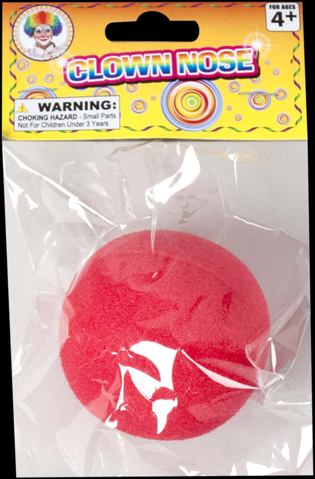 Red Clown Nose Packaging PNG Image