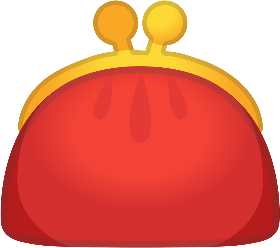 Red Coin Purse Clipart PNG Image