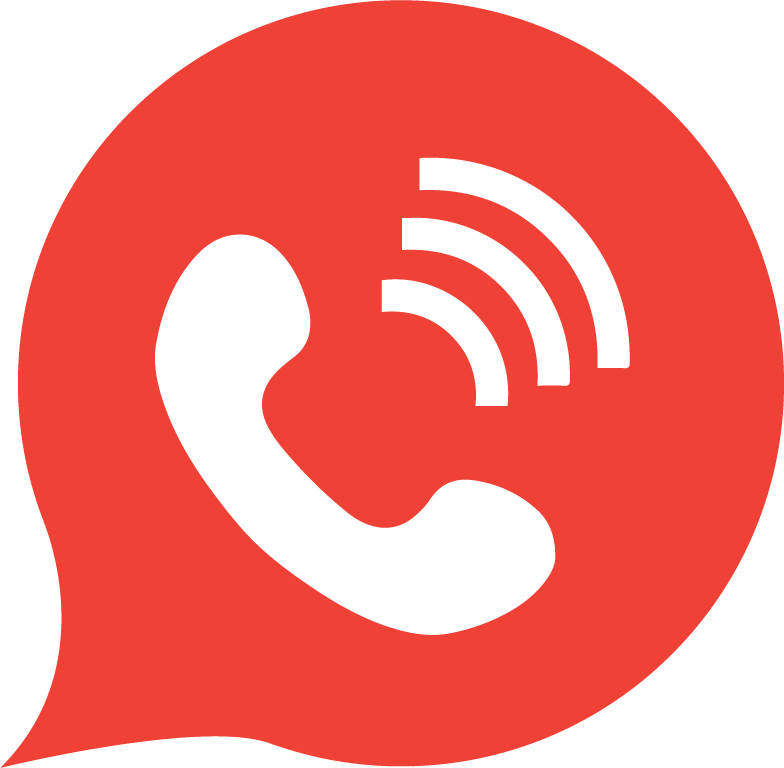 Red Contact Iconwith Phone Symbol PNG Image