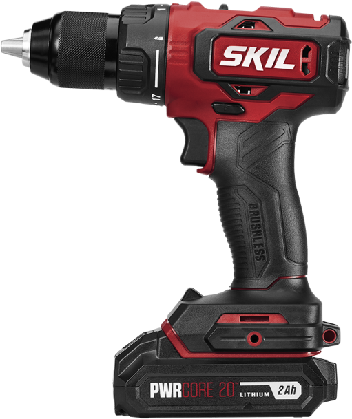 Red Cordless Power Drill PNG Image