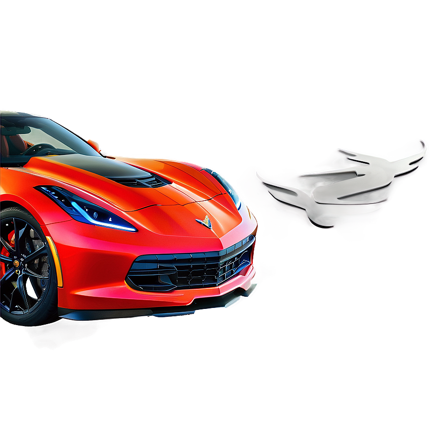 Red Corvette Png Nol9 PNG Image