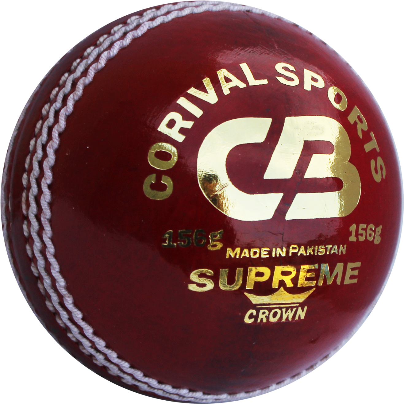 Red Cricket Ball Corival Sports PNG Image