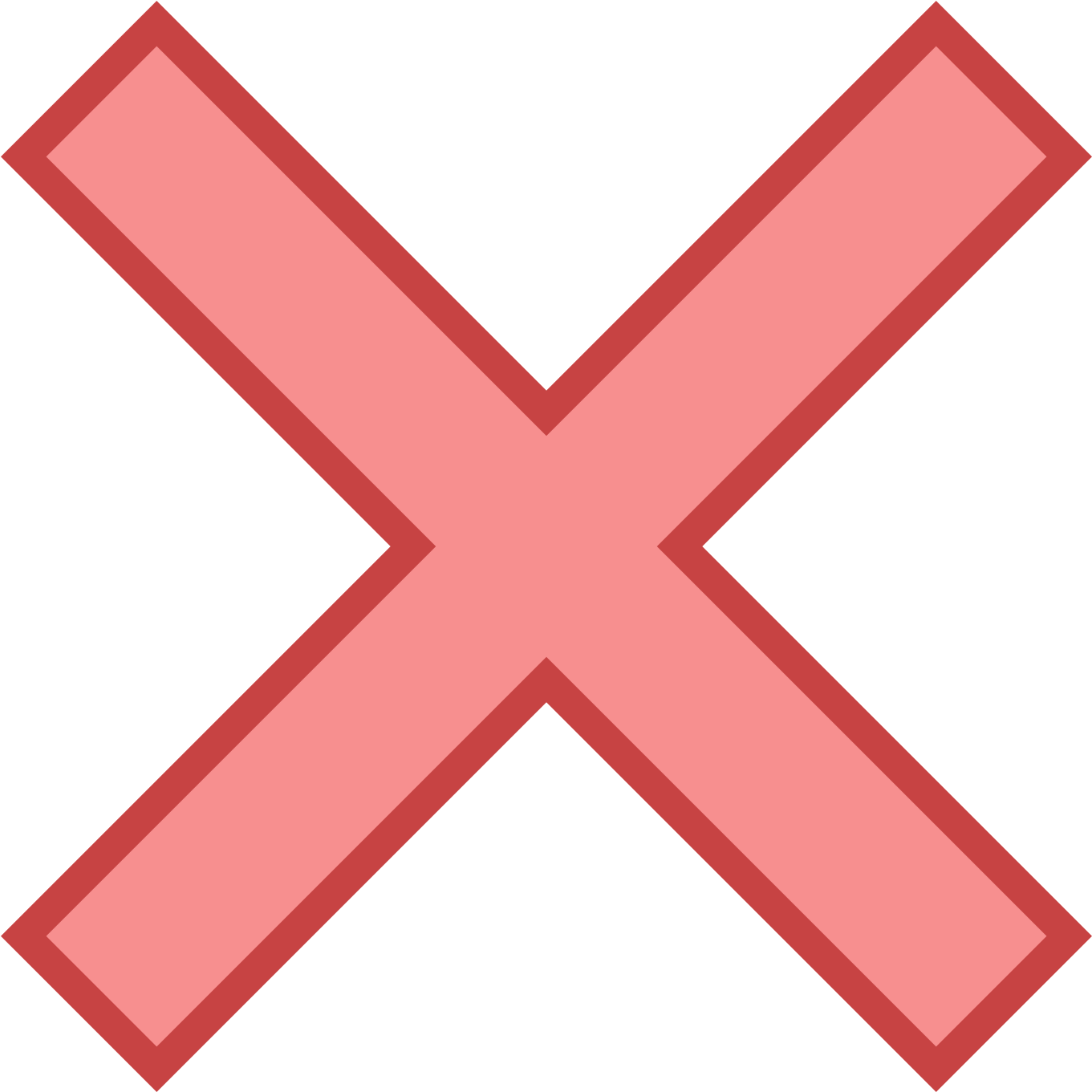 Red Cross Symbol Error PNG Image