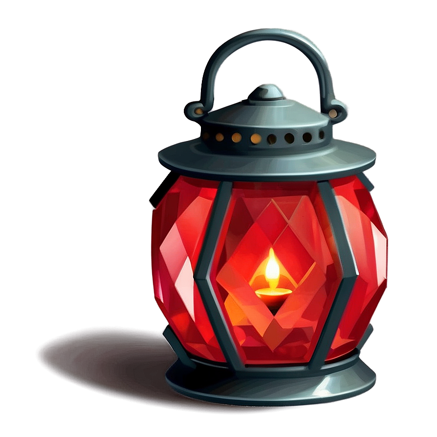 Red Crystal Lantern Png 10 PNG Image