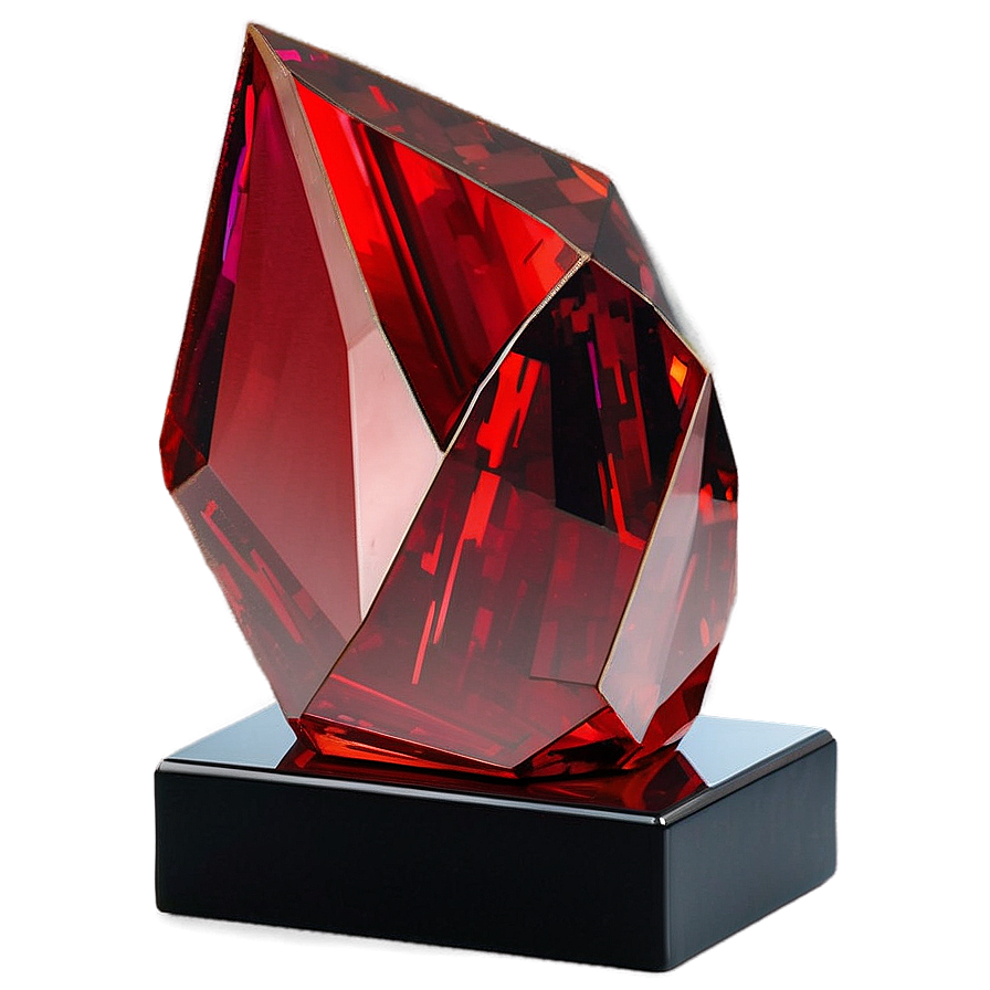 Red Crystal Sculpture Png 82 PNG Image