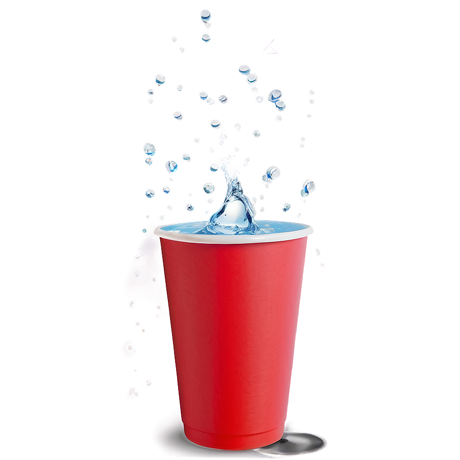 Red Cup With Water Png 06122024 PNG Image