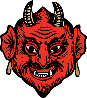 Red Demon Illustration PNG Image