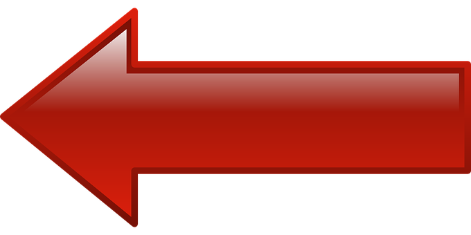 Red Directional Arrow PNG Image