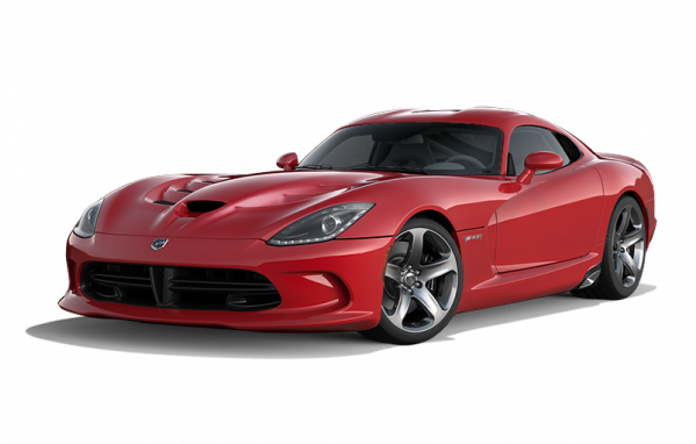 Red Dodge Viper Sports Car PNG Image