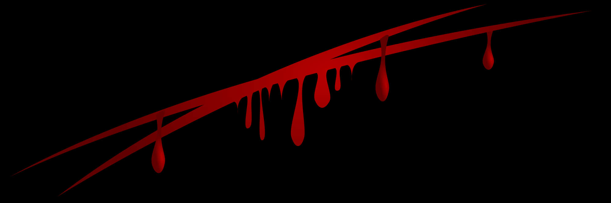 Red Dripping Claw Scar PNG Image