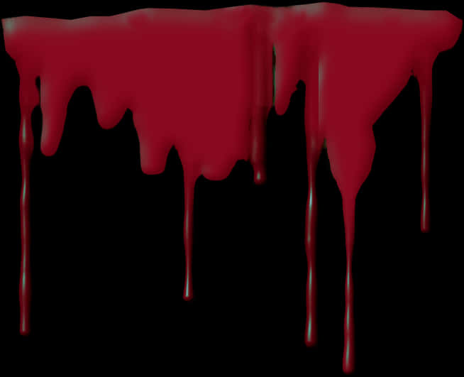 Red Dripping Liquidon Black Background PNG Image