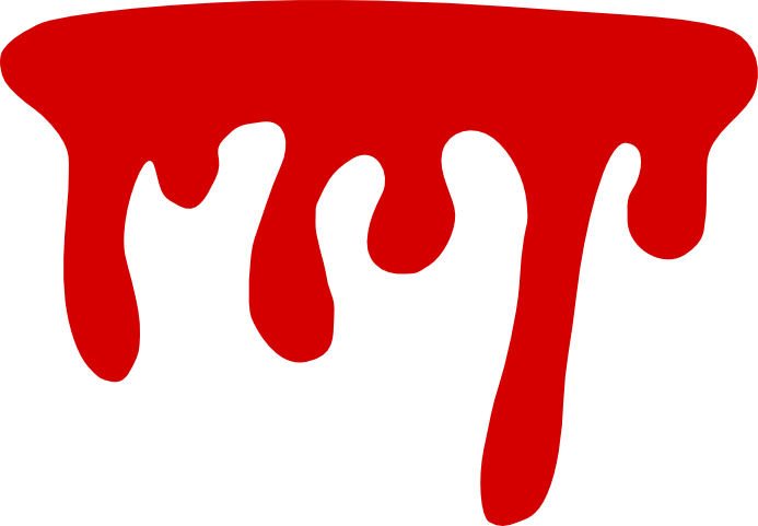 Red Dripping Paint Graphic PNG Image