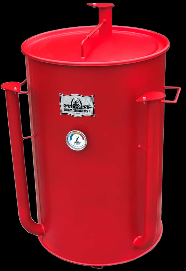 Red Drum Smoker Isolated PNG Image