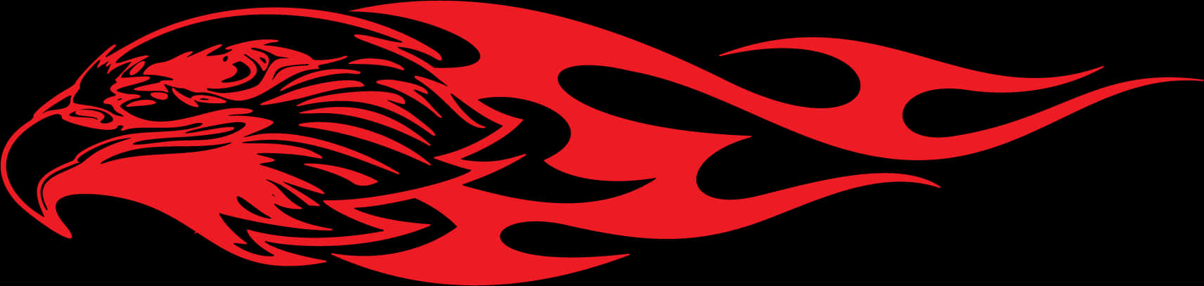 Red Eagle Flame Graphic PNG Image