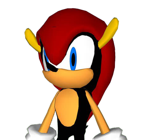 Red Echidna Character PNG Image