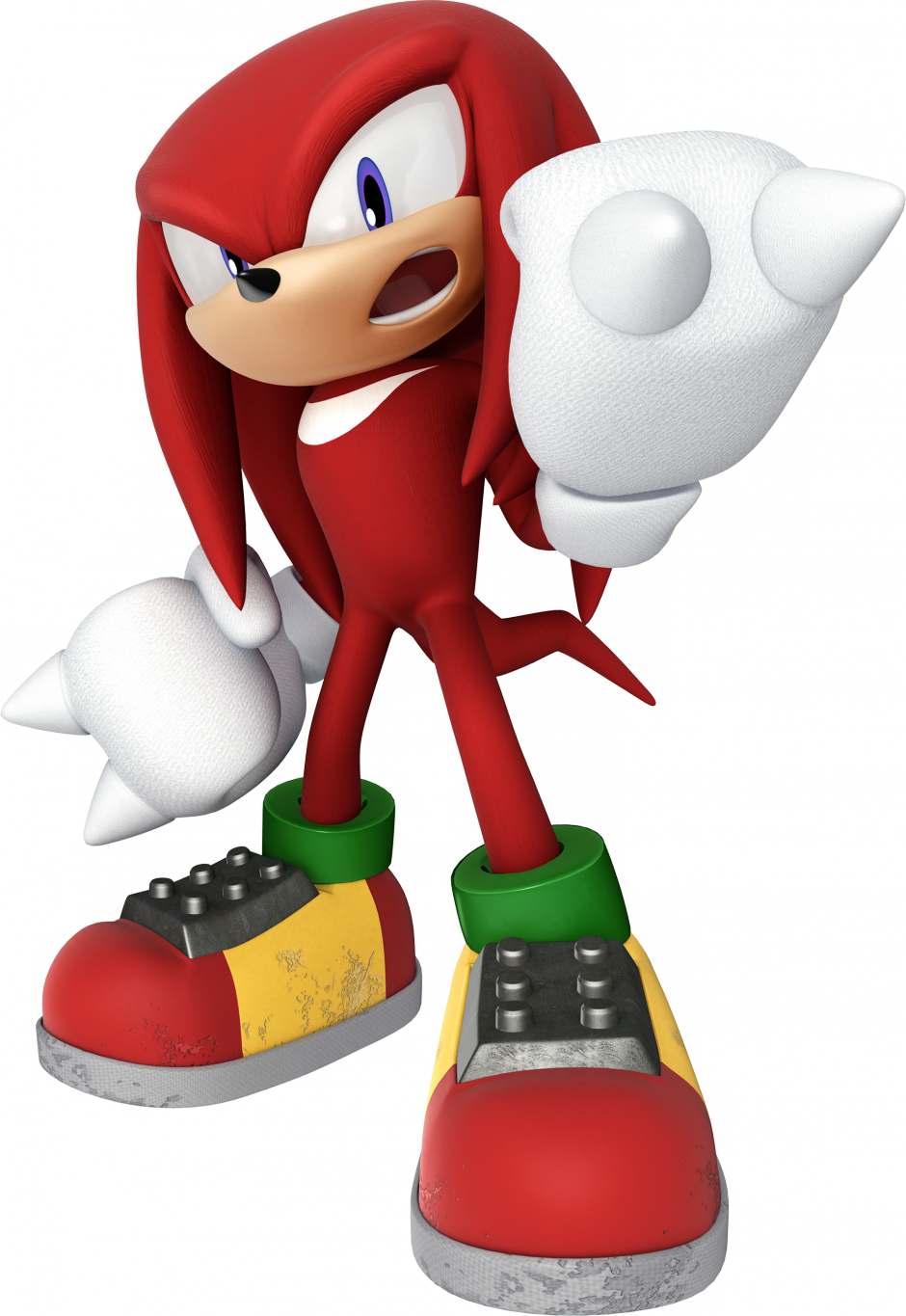 Red_ Echidna_ Knuckles_ Character_ Render.png PNG Image