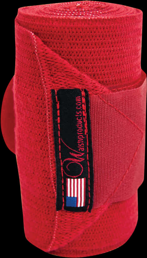 Red Elastic Bandage Roll PNG Image