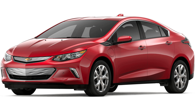 Red Electric Car Chevrolet Volt PNG Image