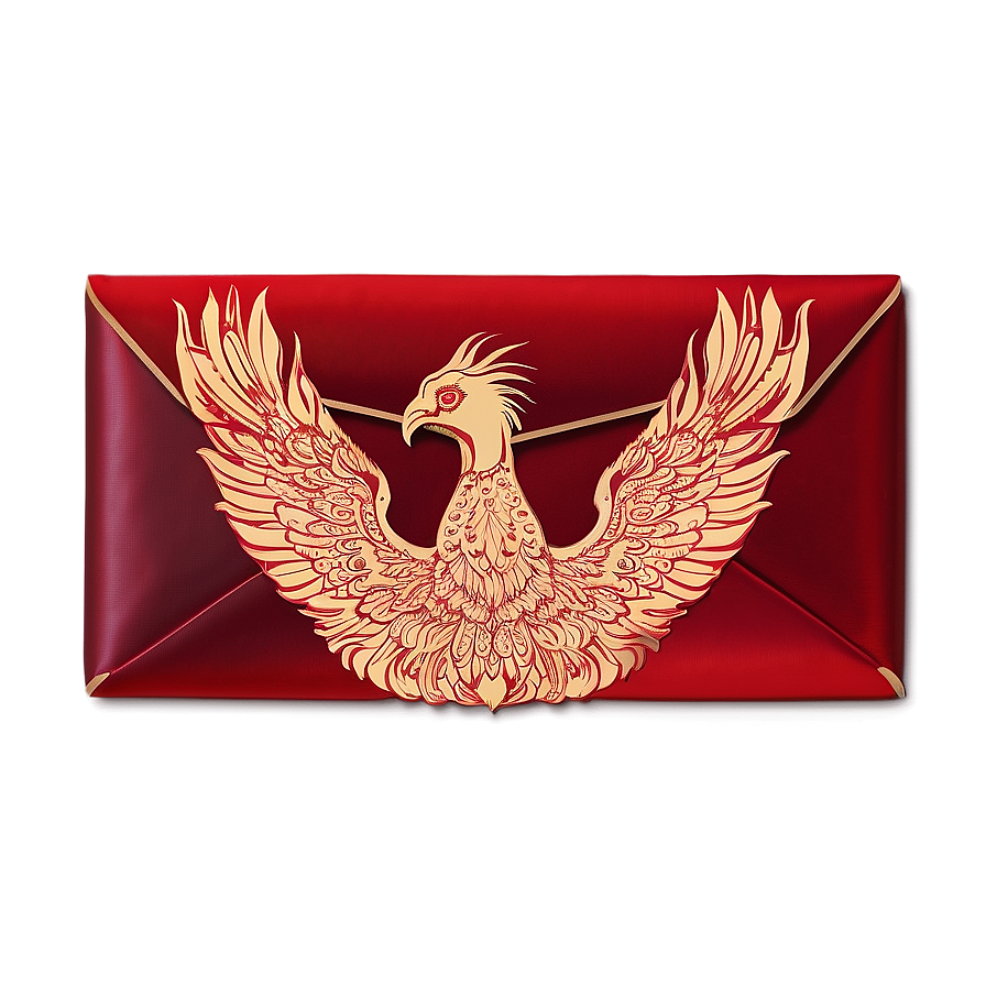 Red Envelope With Phoenix Design Png 98 PNG Image