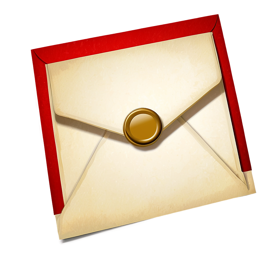 Red Envelope With Seal Png Haa PNG Image