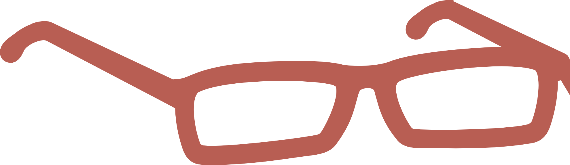 Red Eyeglasses Icon PNG Image