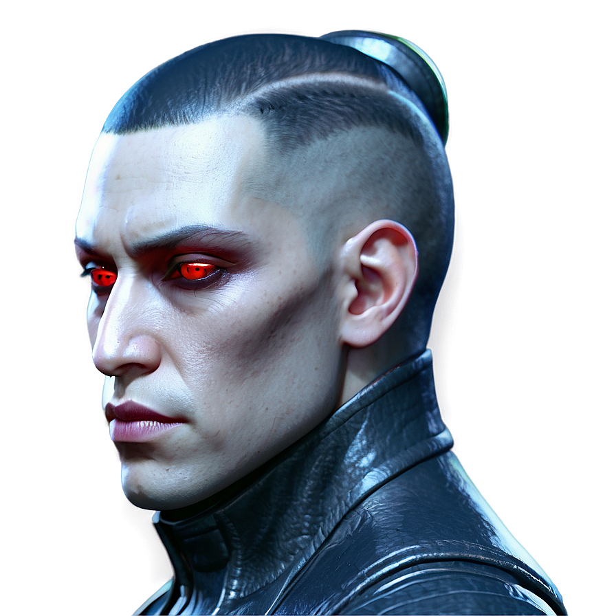 Red Eyes Cyberpunk Character Png Dhy66 PNG Image