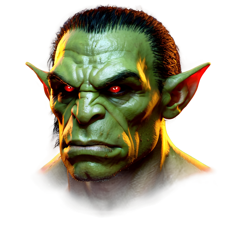 Red Eyes Orc Png 05252024 PNG Image