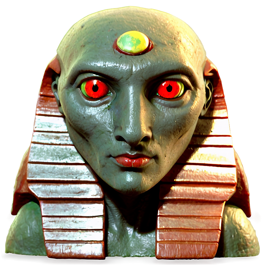 Red Eyes Sphinx Png Qos PNG Image