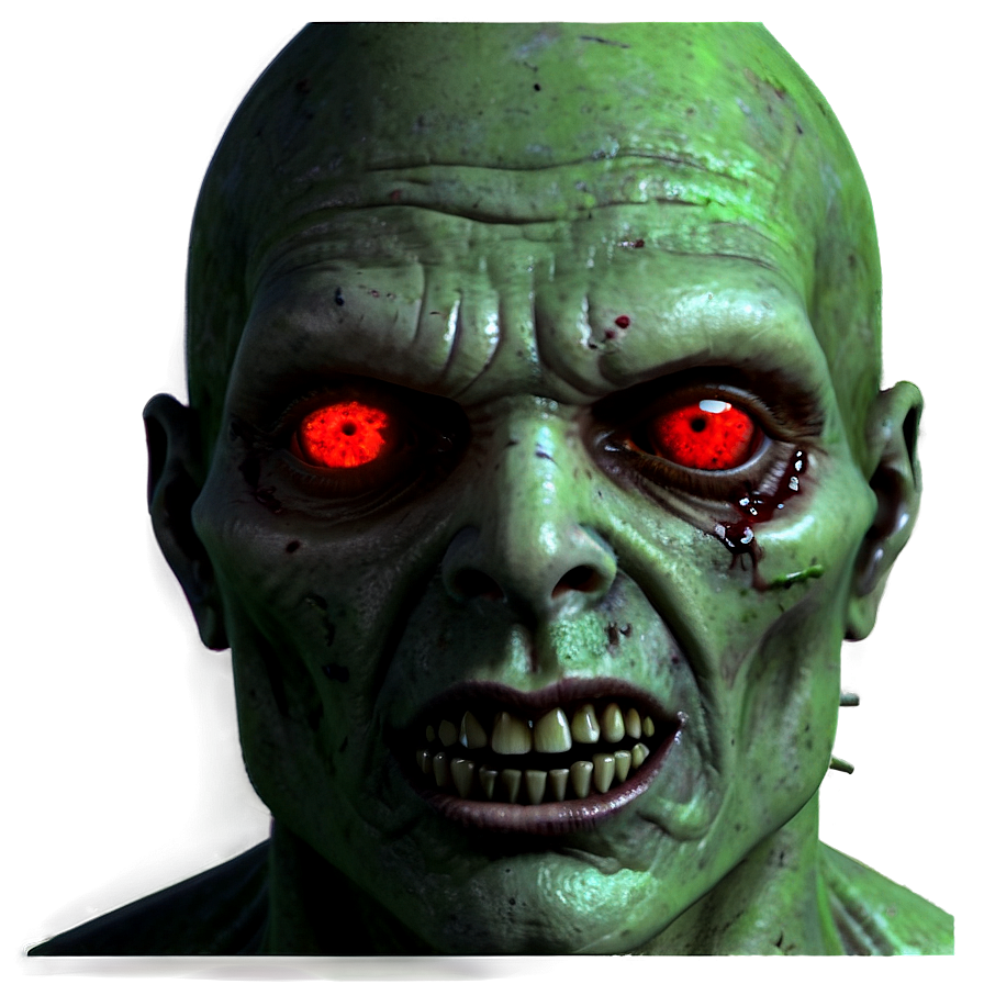 Red Eyes Zombie Png 05252024 PNG Image