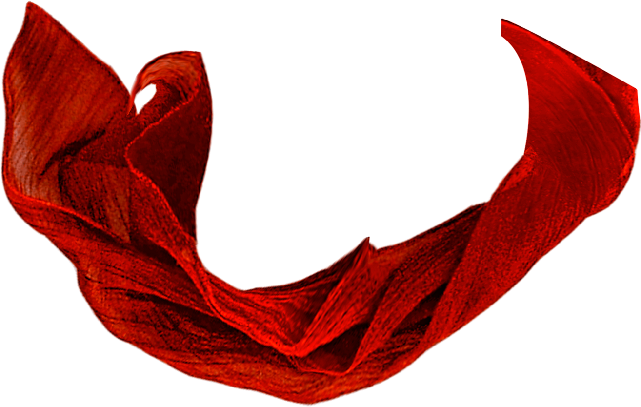 Red Fabric Twirl PNG Image