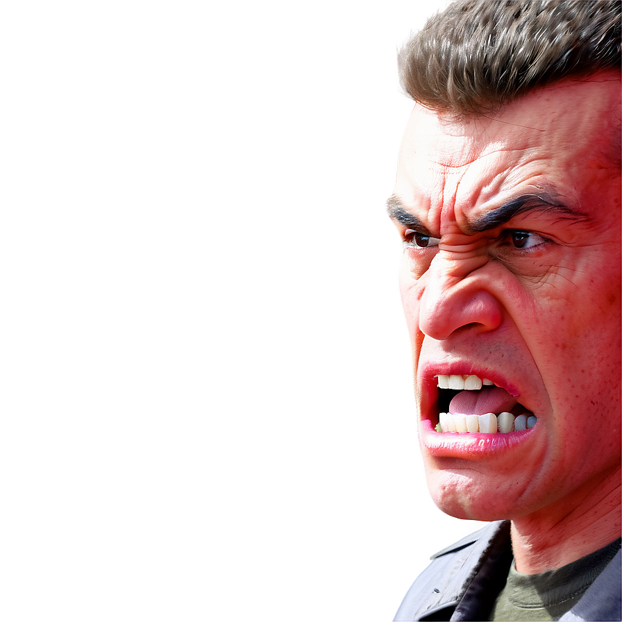 Red-faced Anger Png Gaf PNG Image