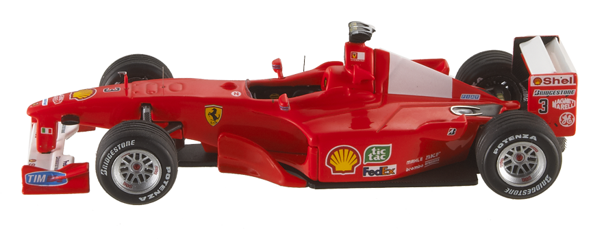 Red Ferrari F1 Model Car PNG Image