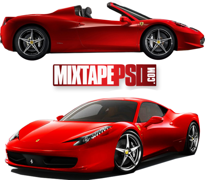 Red Ferrari Sports Cars H D PNG Image