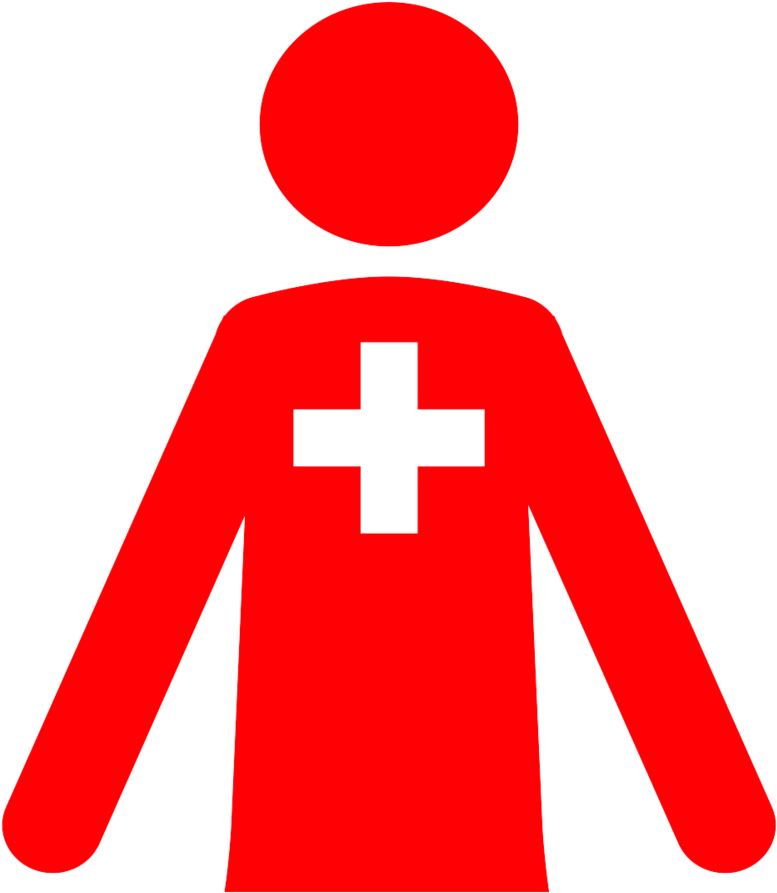 Red Figure Plus Sign PNG Image