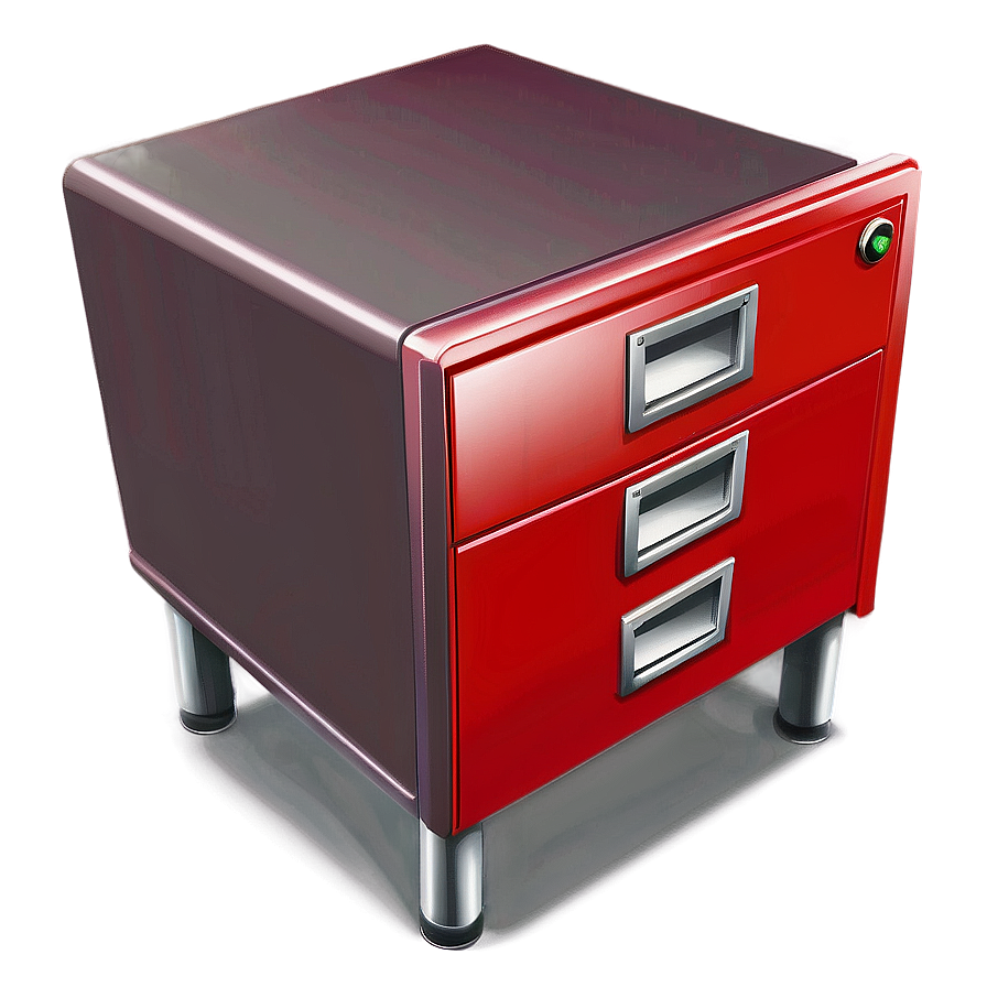 Red Filing Cabinet Png 98 PNG Image