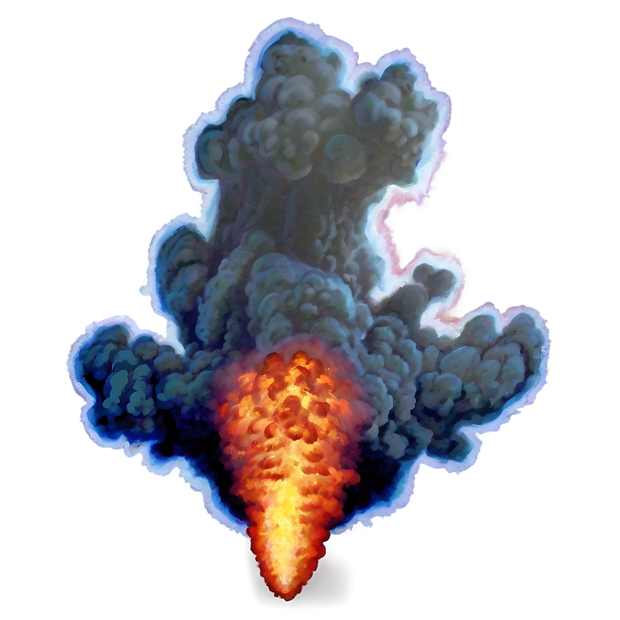 Red Fire Explosion Art Png Wgw28 PNG Image