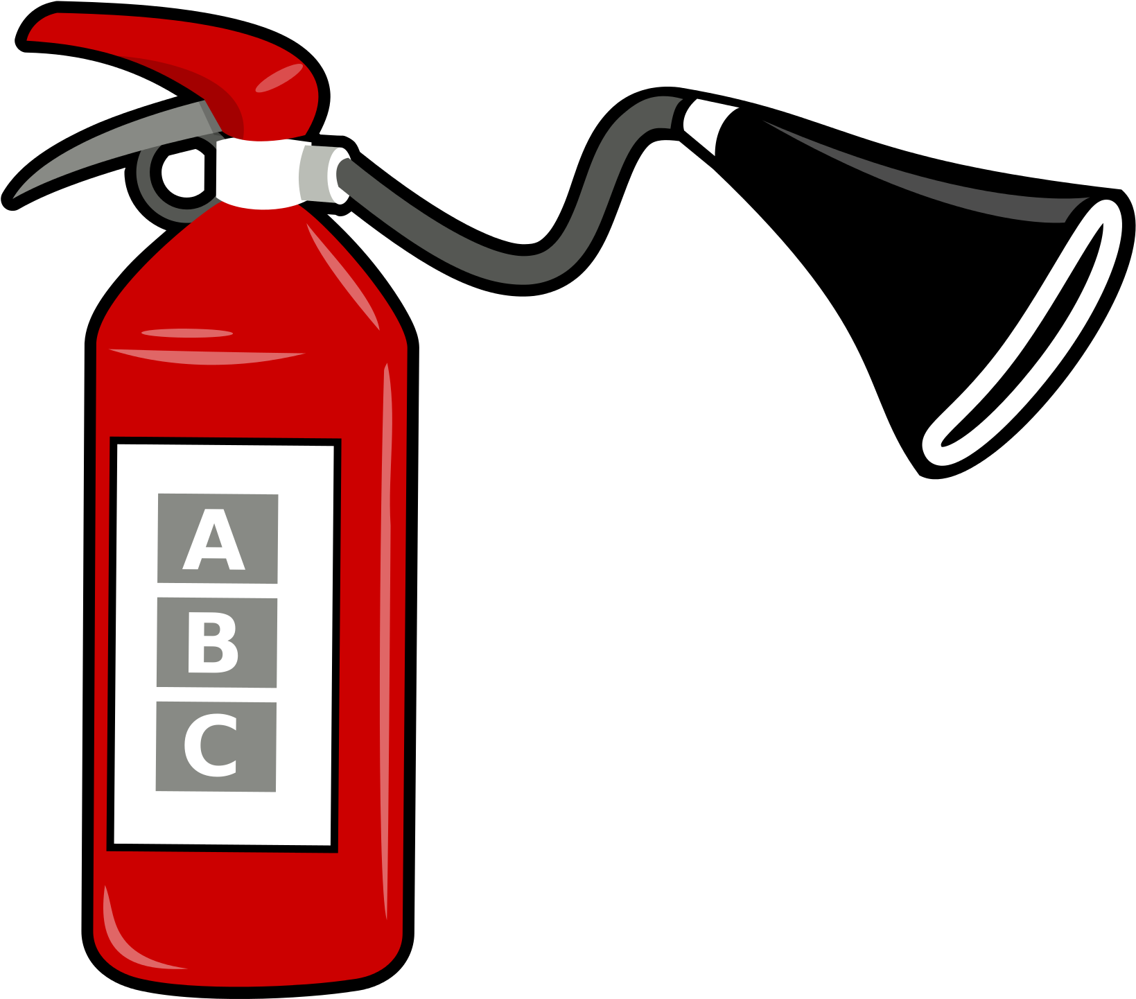 Red Fire Extinguisher Illustration PNG Image