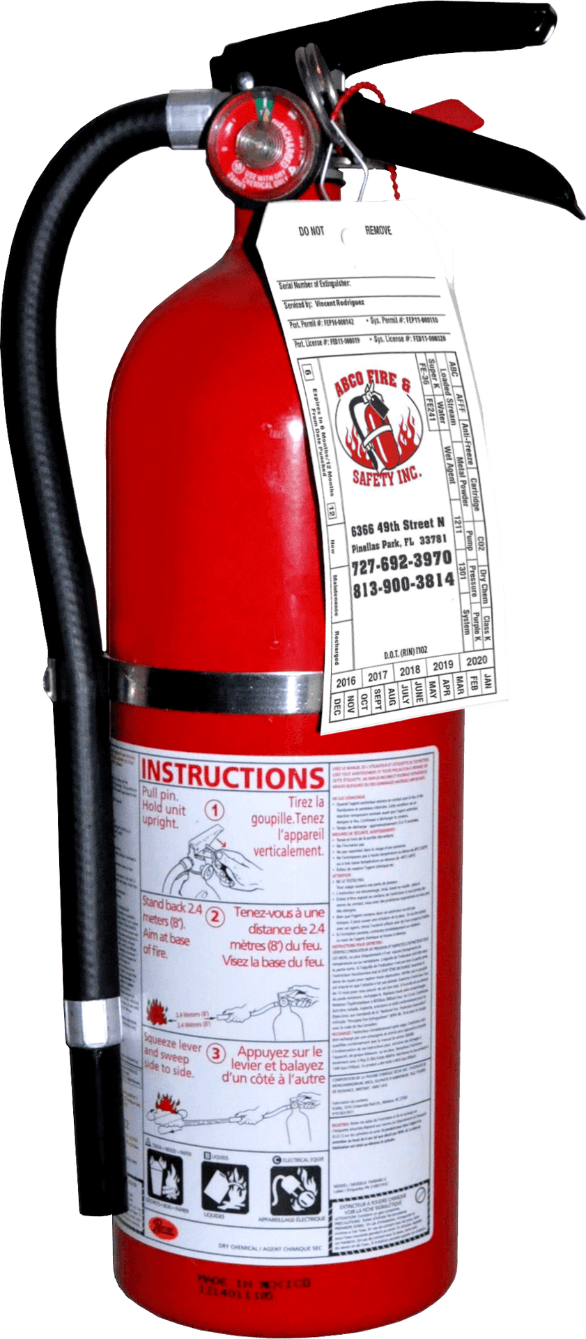 Red Fire Extinguisher PNG Image