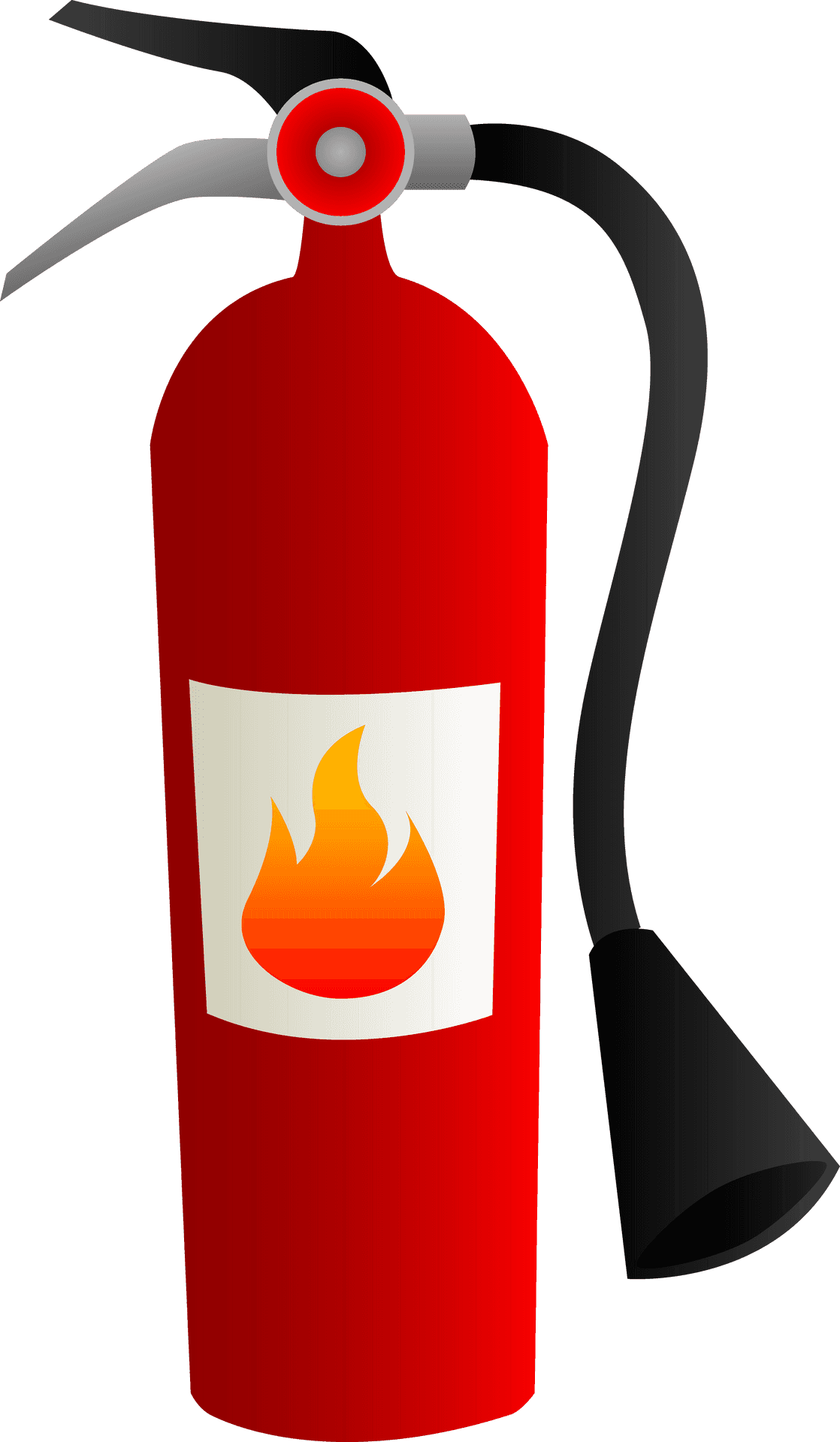 Red Fire Extinguisher Vector PNG Image