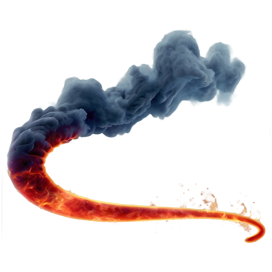 Red Fire Smoke Effect Png Npx PNG Image