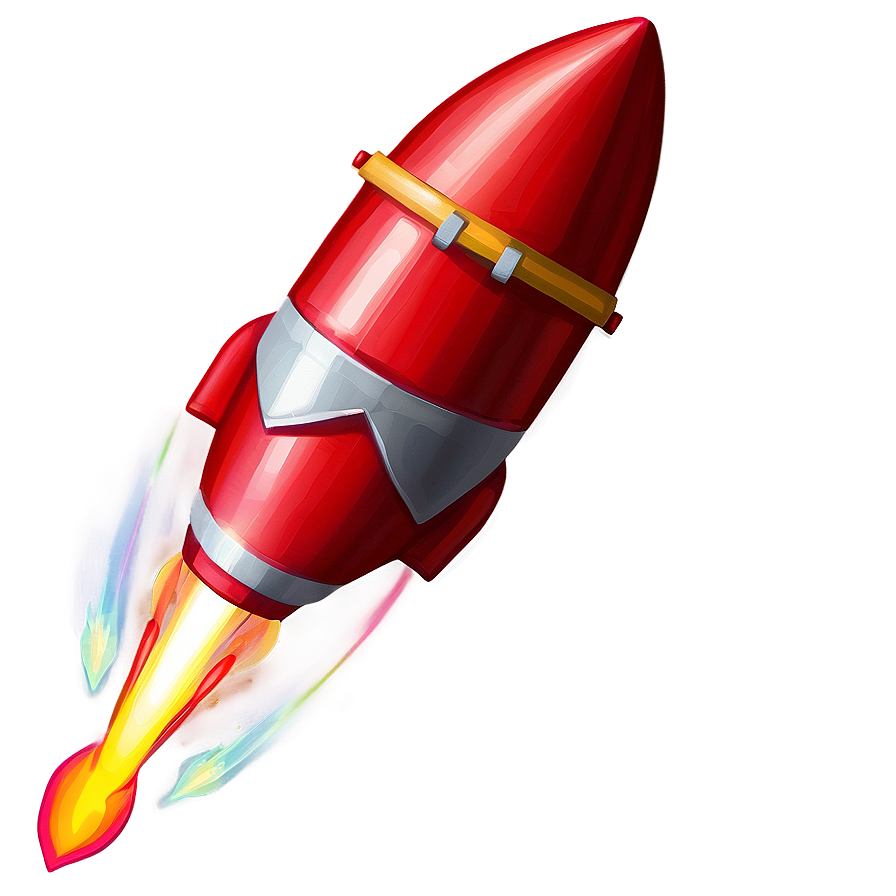 Red Firework Rocket Png 06212024 PNG Image