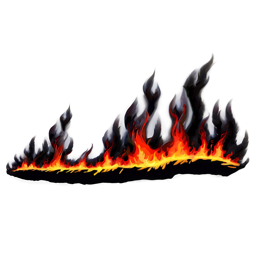 Red Flames A PNG Image